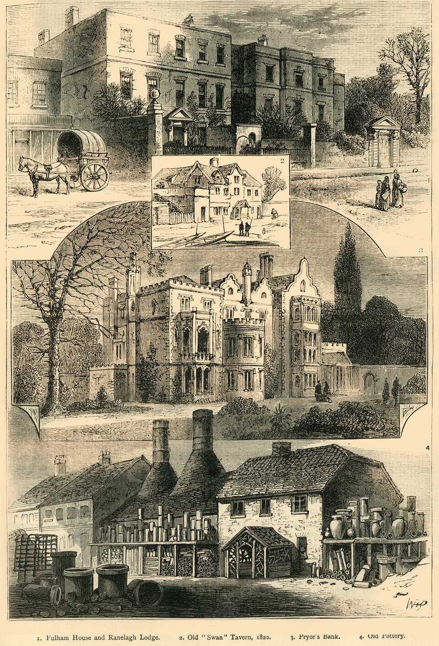Fulham Hakkında İçeri ve Dışarı, c1878. by Unbekannt