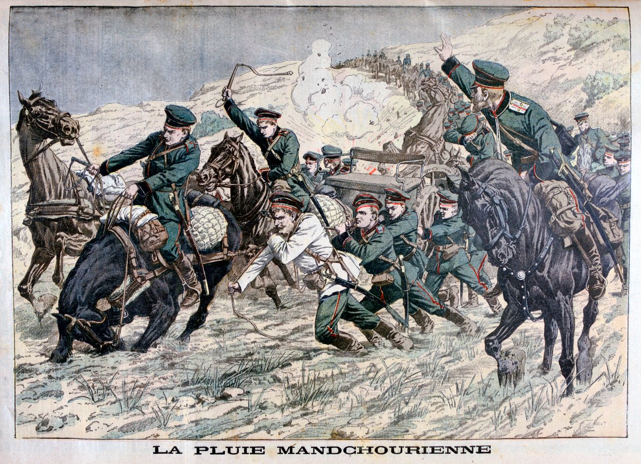 Mançurya çamurunda, Rus-Japon Savaşı, 1904 by Unbekannt