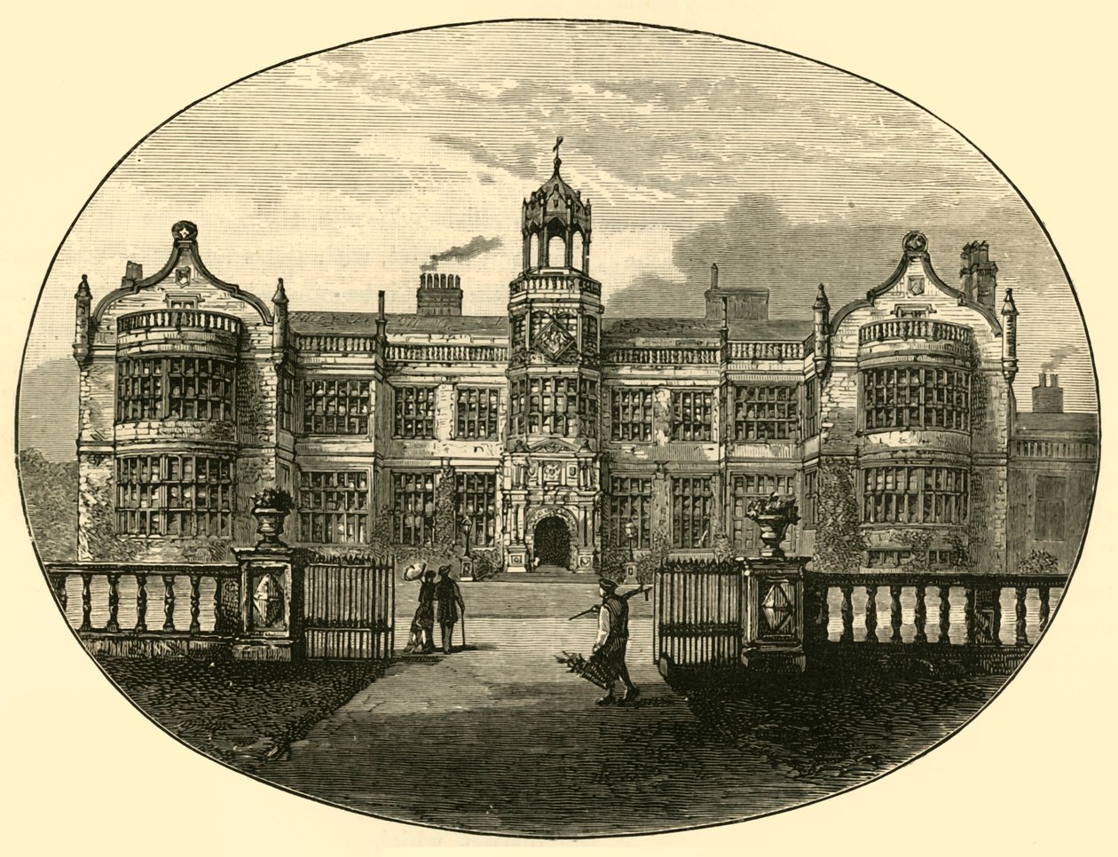 Ingestre Hall Eski Bina, 1898. by Unbekannt