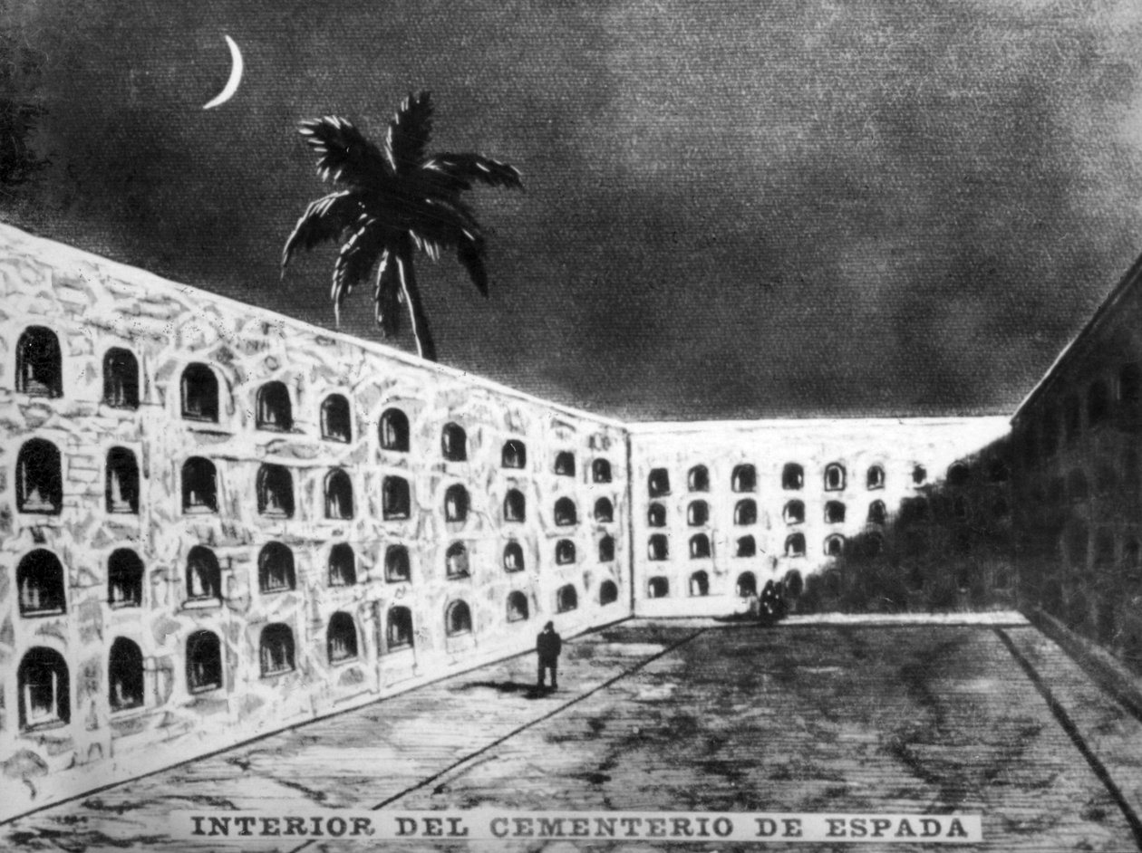 İspanyol mezarlığı içinde, 19. yüzyıl, 1920