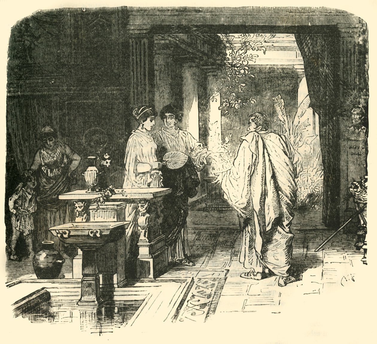 Bir Roma Evinin İçi, 1890. by Unbekannt