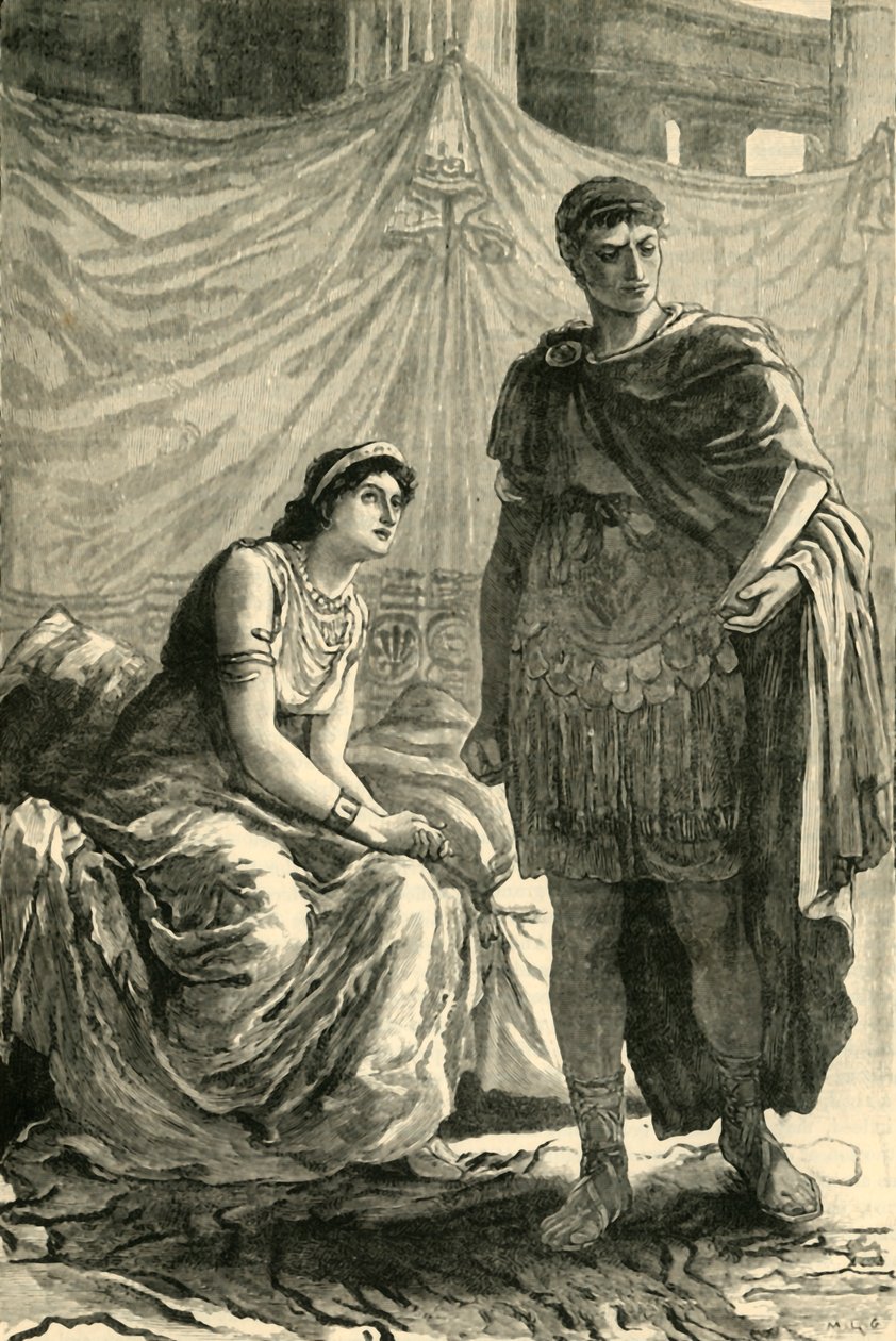 Octavianus ve Kleopatra Arasındaki Röportaj, 1890. by Unbekannt