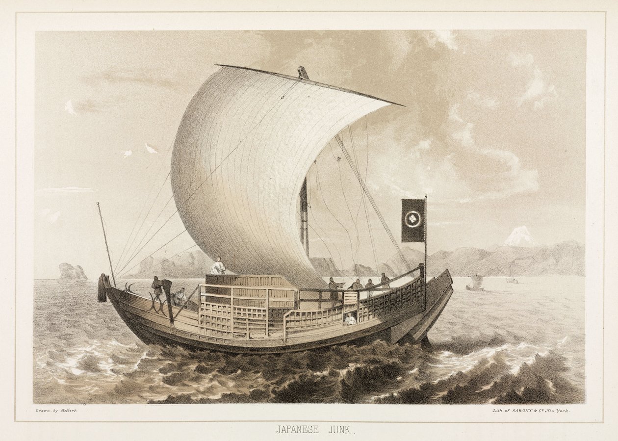 Japonca Hurda (Jonque), 1853-1856 dolayları by Unbekannt