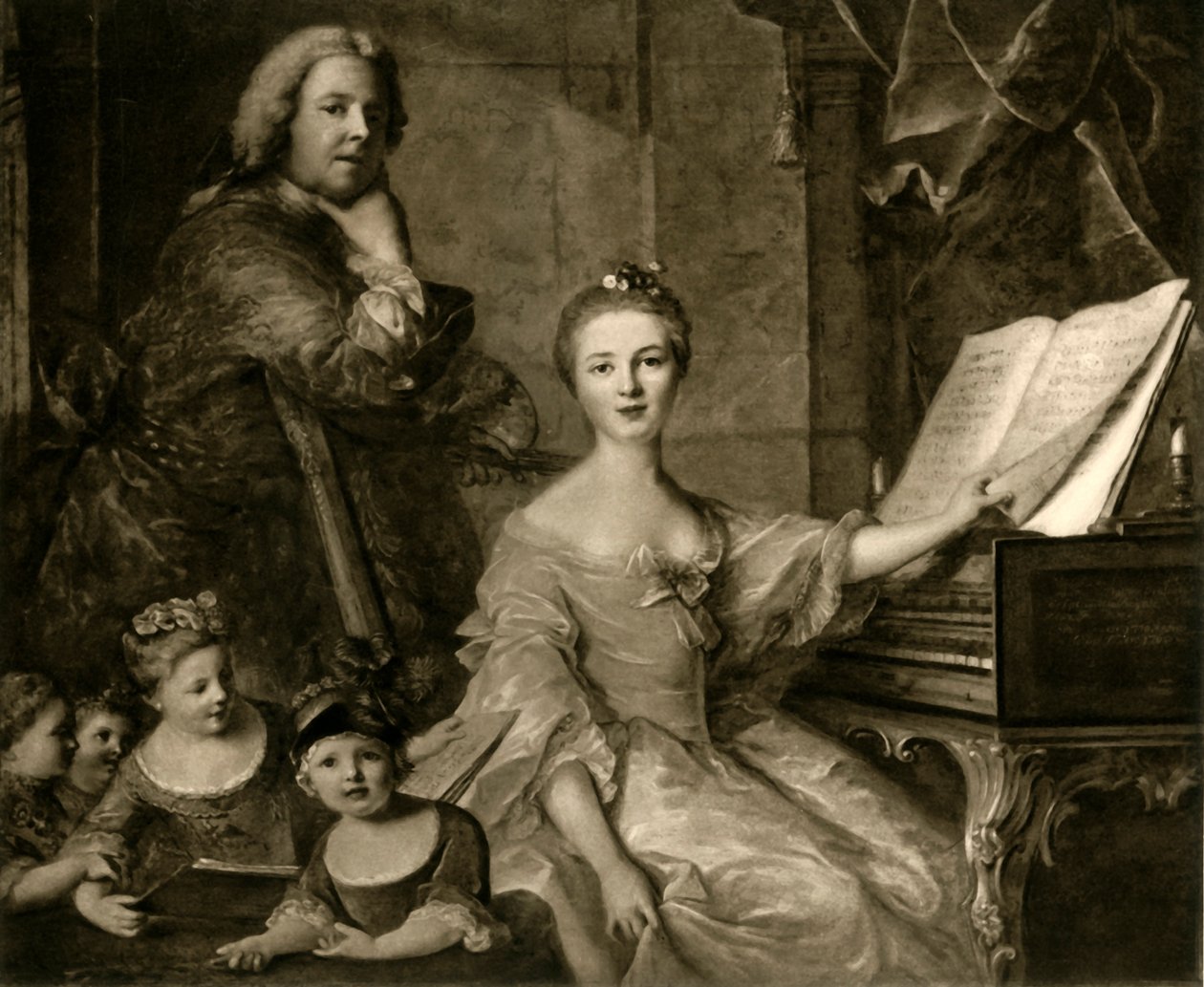 Jean-Marc Nattier ve ailesi, 1730-1762, 1903. by Unbekannt