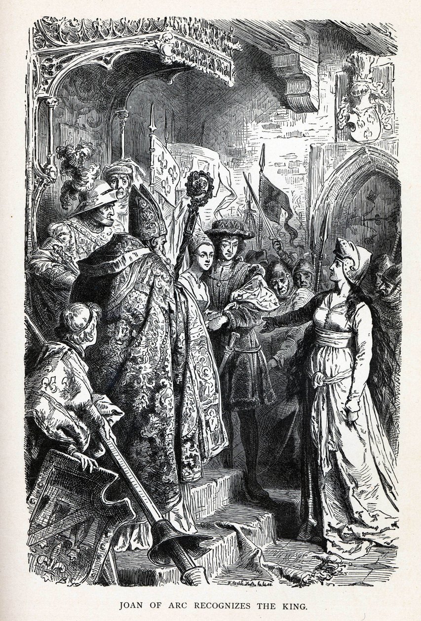 Joan of Arc Kralı Tanıyor, 1882 by Unbekannt