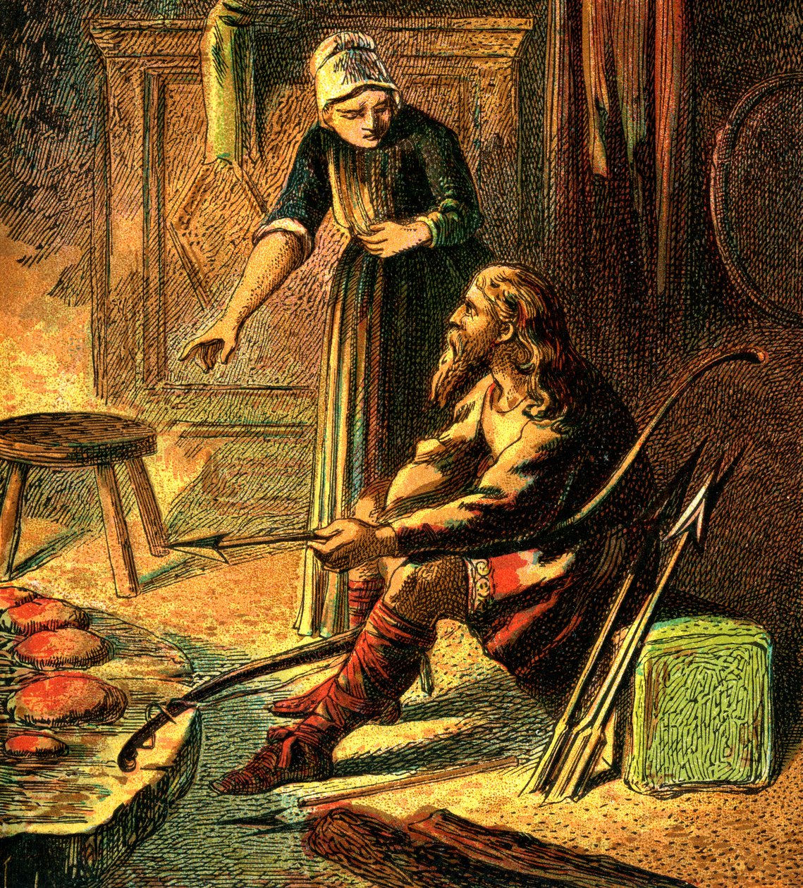 Kral Alfred ve Pastalar, c1850 by Unbekannt