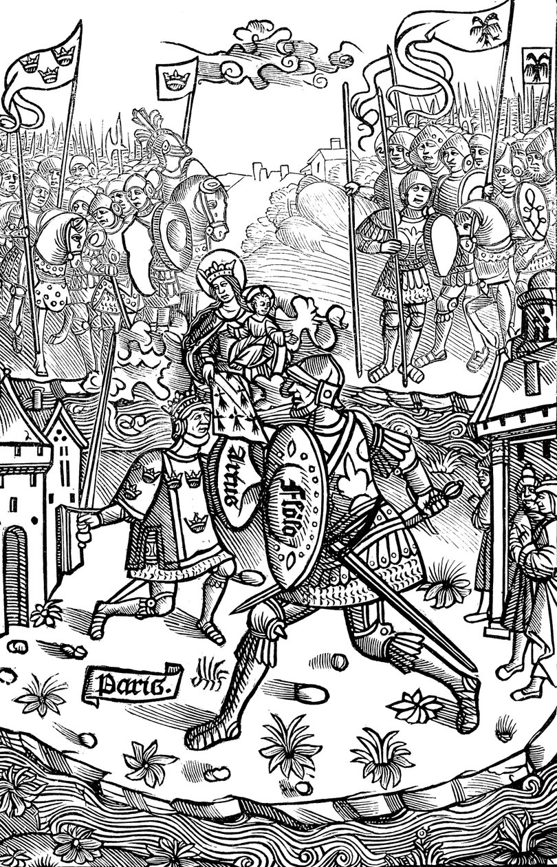 Kral Arthur bir devle savaşıyor, 1514 by Unbekannt