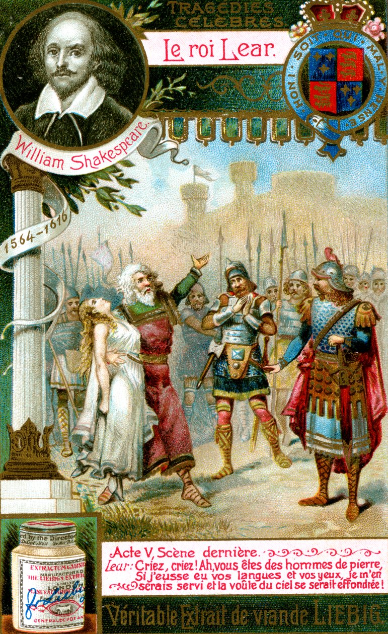 Kral Lear, William Shakespeare 1564-1616, c1900 by Unbekannt