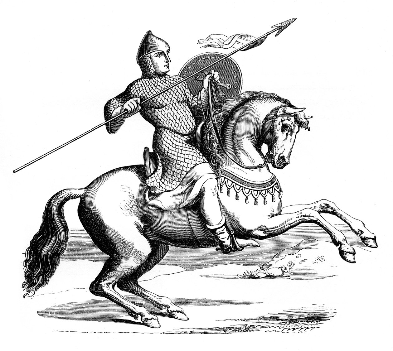 Şövalyesinde, 1870, by Unbekannt