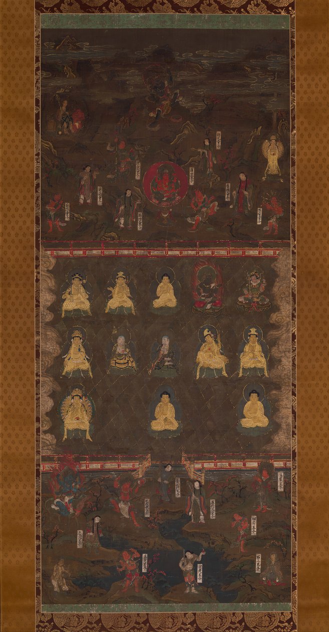 Kumano Mabedi Mandala, 14. yüzyılın başlarında. by Unbekannt