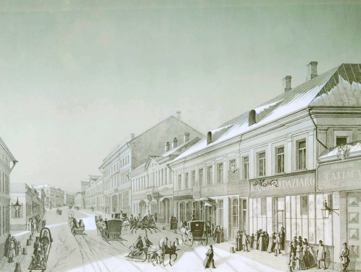 Kuznetsky Most, Moskova, Rusya, 1840