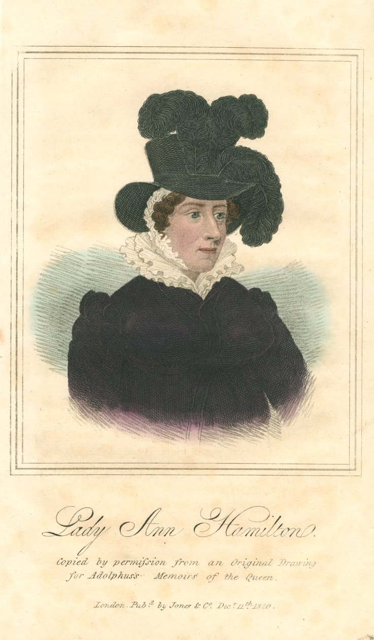 Leydi Anne Hamilton, 1820 by Unbekannt