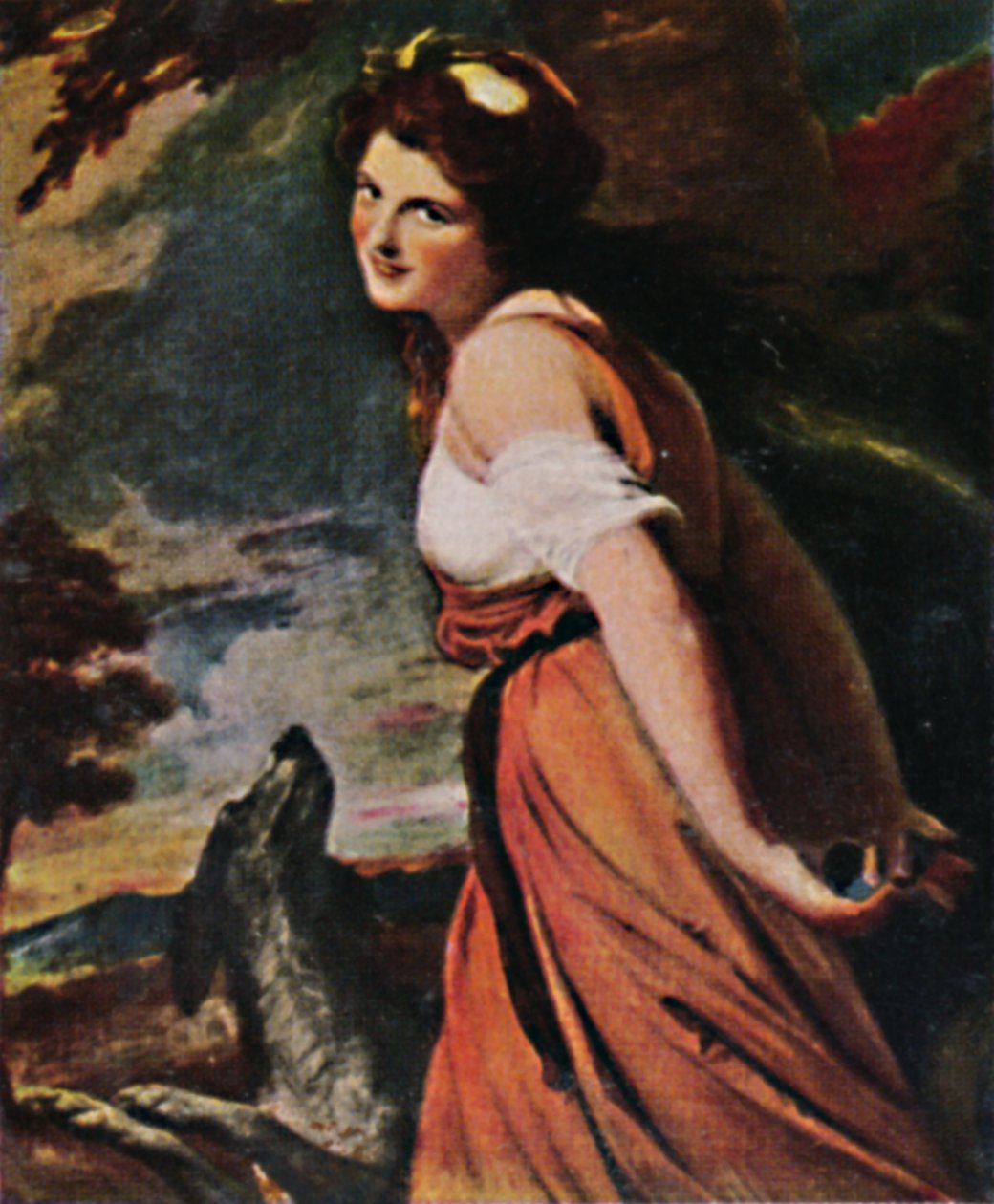 Leydi Hamilton 1761-1815. - Romney tarafından yapılan resim, 1934. by Unbekannt