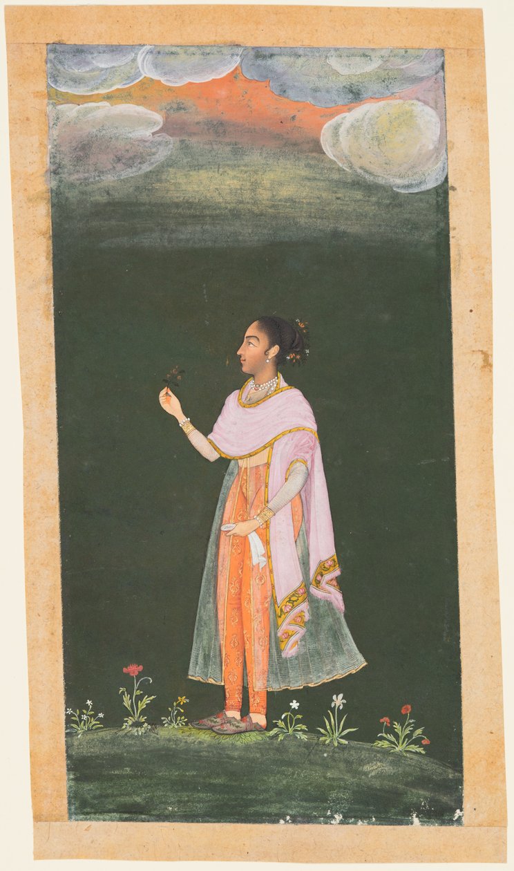 Çiçek Tutan Hanım, c. 1670