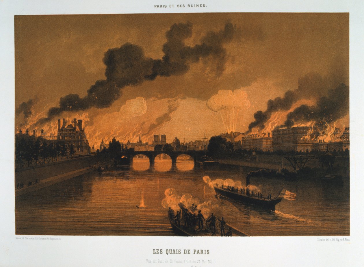 Paris Rıhtımları, 24 Mayıs 1871 by Unbekannt