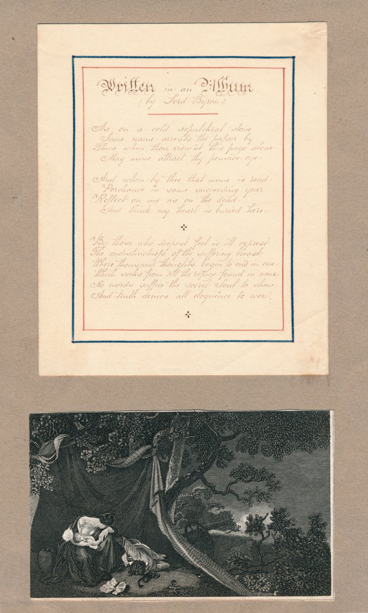 Bir Albümde yazılmış satırlar, Malta, c1812. by Unbekannt