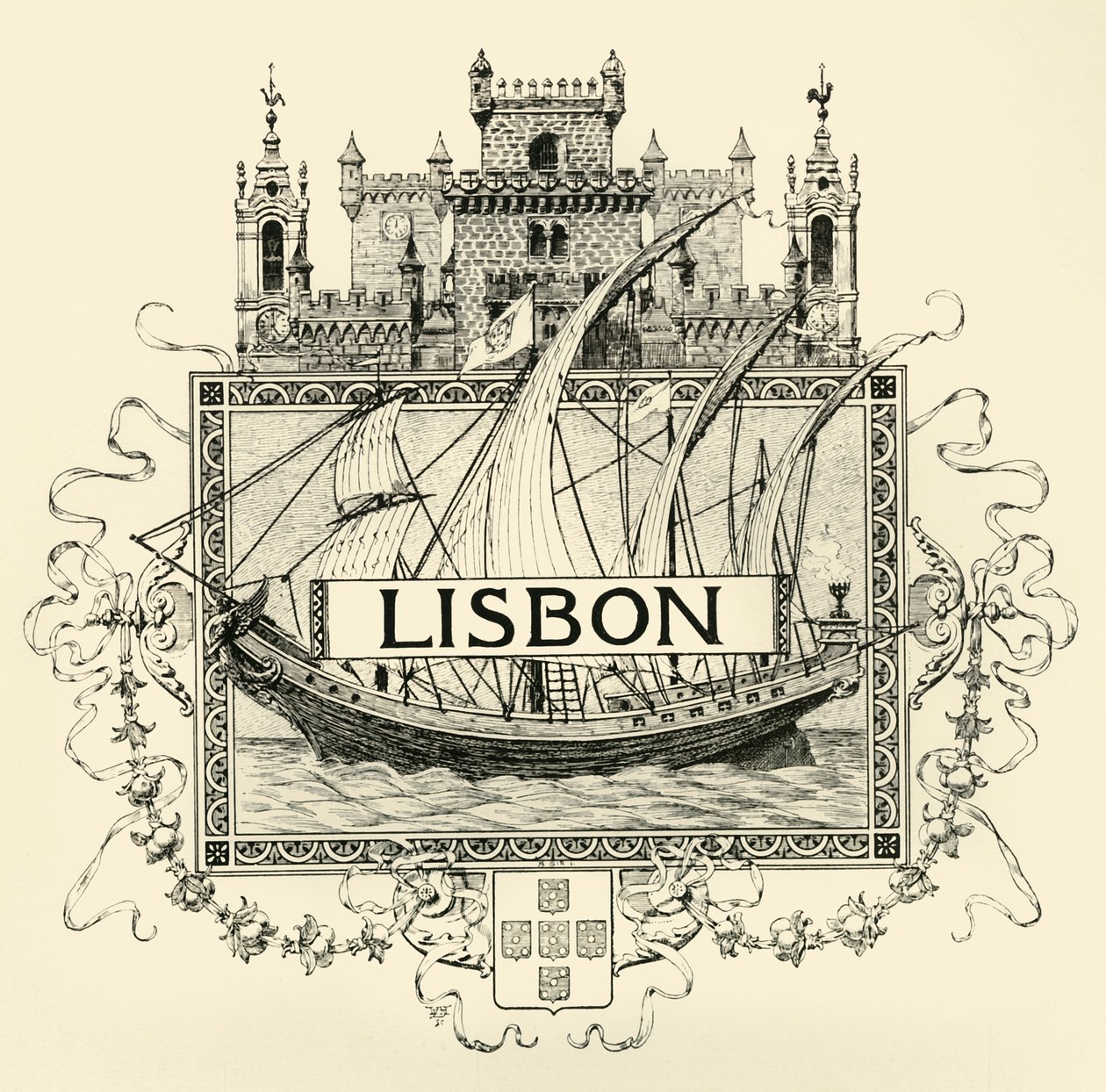 Lizbon, 19. yüzyıl sonu - 20. yüzyıl başı. by Unbekannt