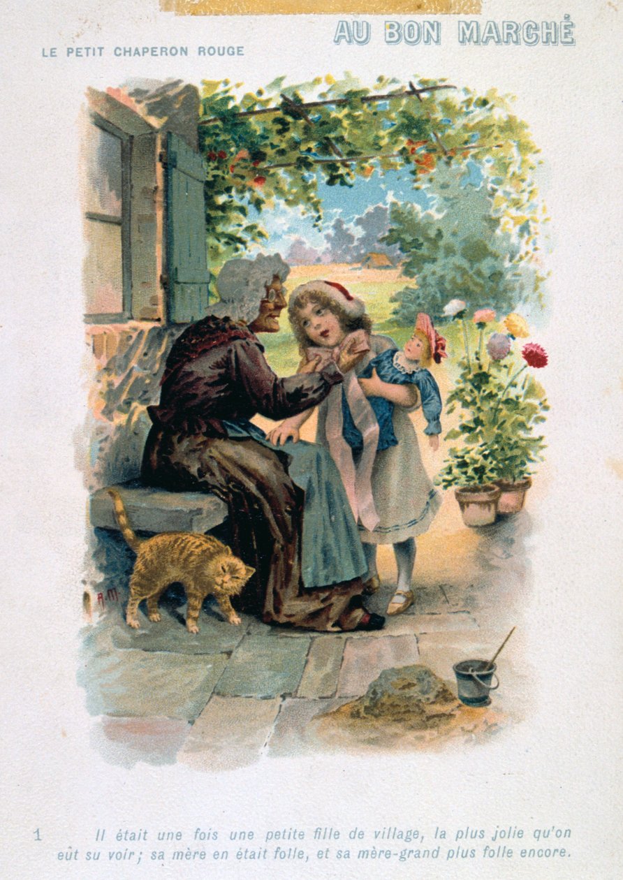 Kırmızı Başlıklı Kız, 19. yüzyıl by Unbekannt