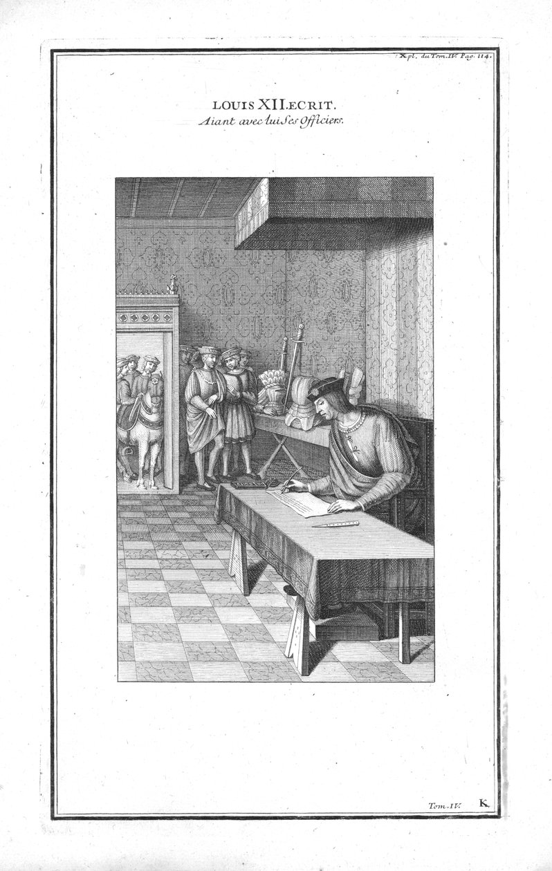 Louis XII yazı, c1760. by Unbekannt