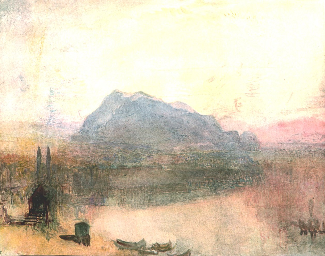 Luzern ve Righi: Erken Şafak, c1840s, c1900. by Unbekannt