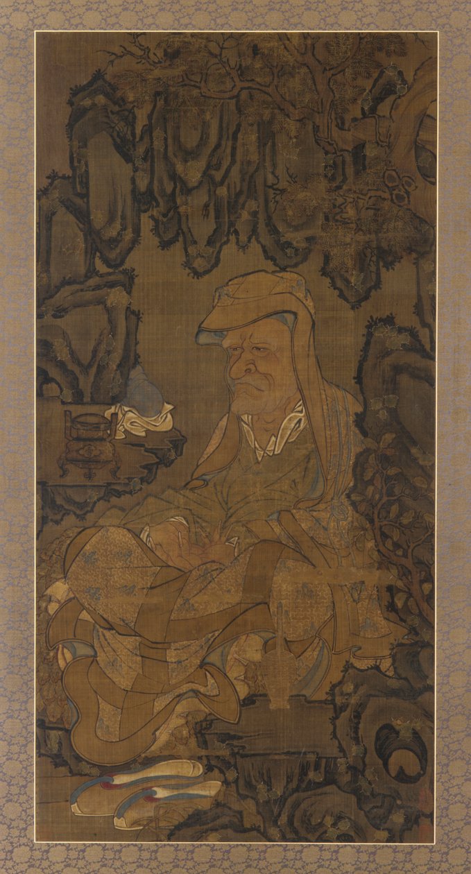 Luohan Mağarada Meditasyon Yaparken, 1345. by Unbekannt
