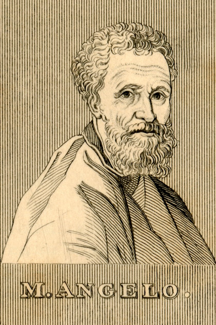 M. Angelo, 1475-1564, 1830. by Unbekannt