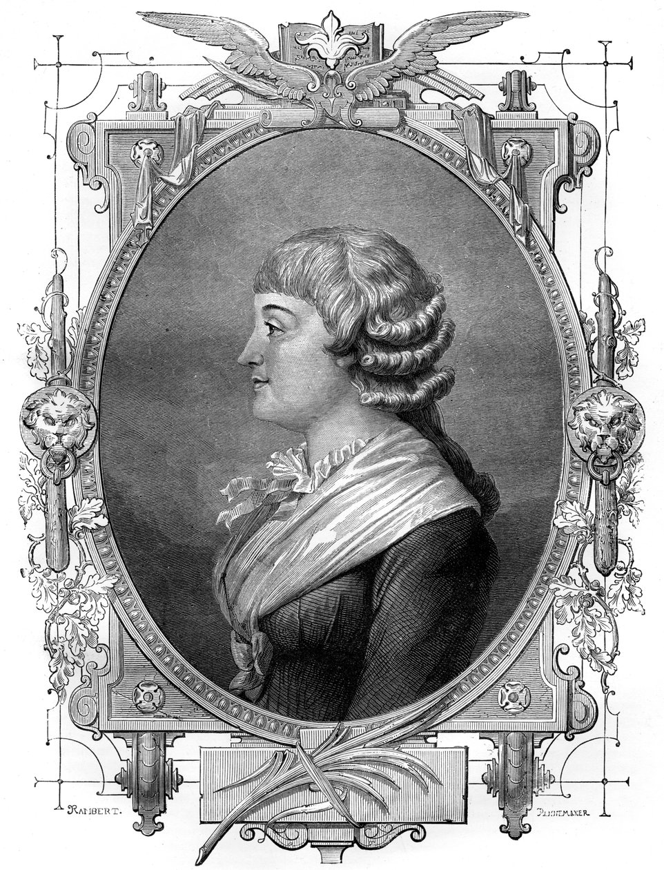 Madam Roland, Fransız devrimci, 18. yüzyıl 1882-1884 by Unbekannt