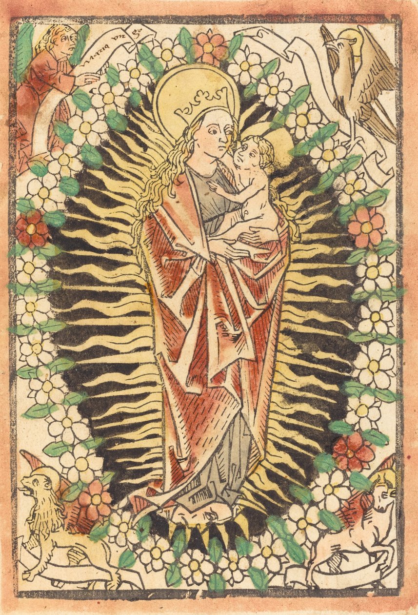 Tesbihte Madonna ve Çocuk, c. 1480. by Unbekannt