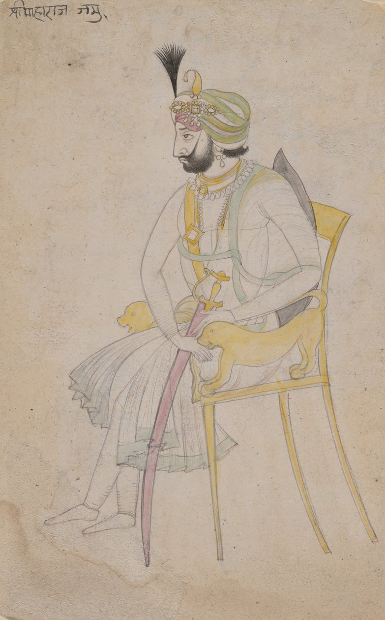 Maharaja Ranbir Singh, K. 1860-80. by Unbekannt