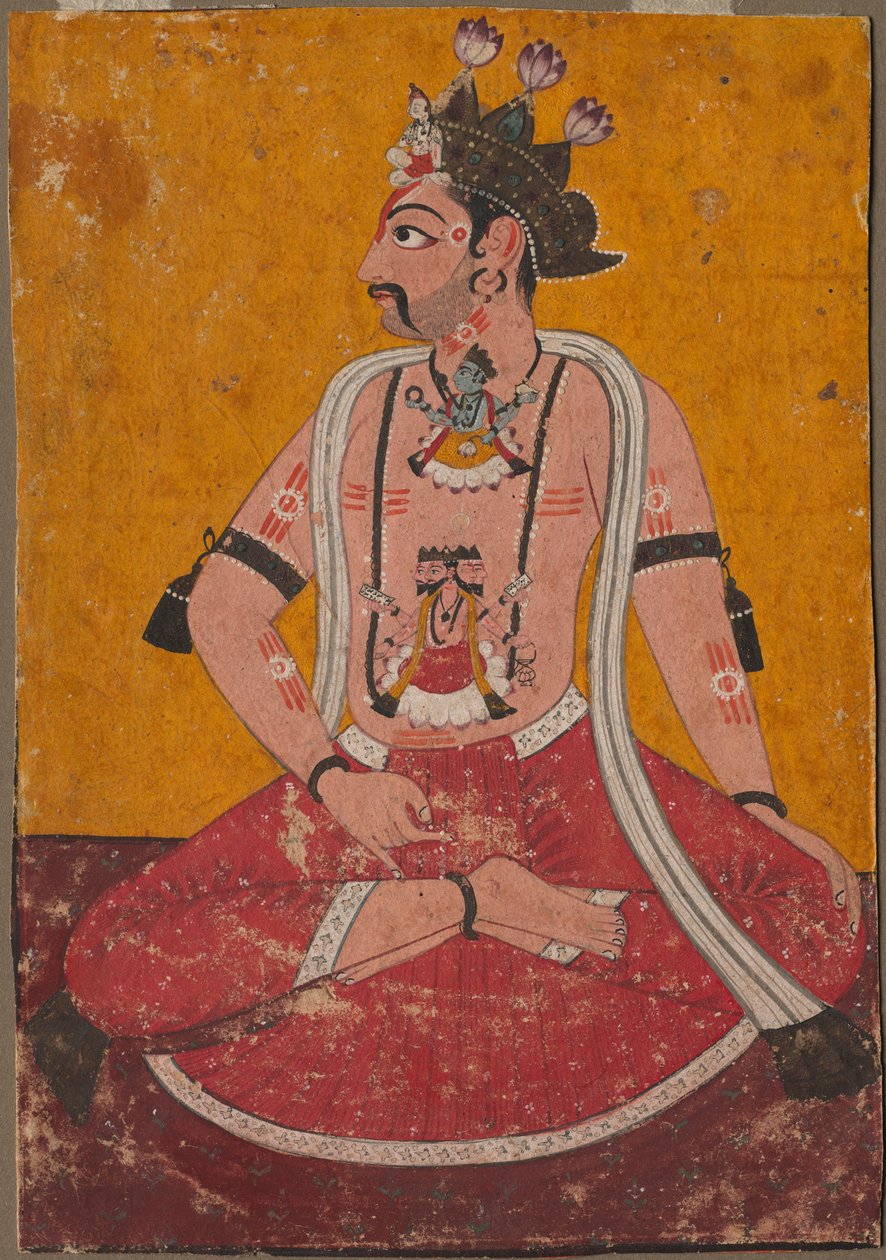Yogi Pozisyonunda Man Dhata, c. 1690-1700. by Unbekannt