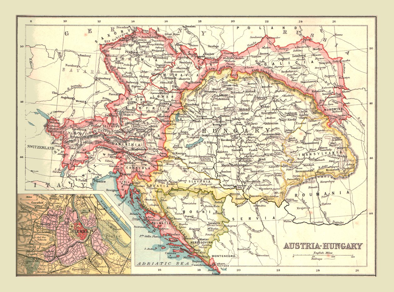 Avusturya-Macaristan haritası, 1902. by Unbekannt