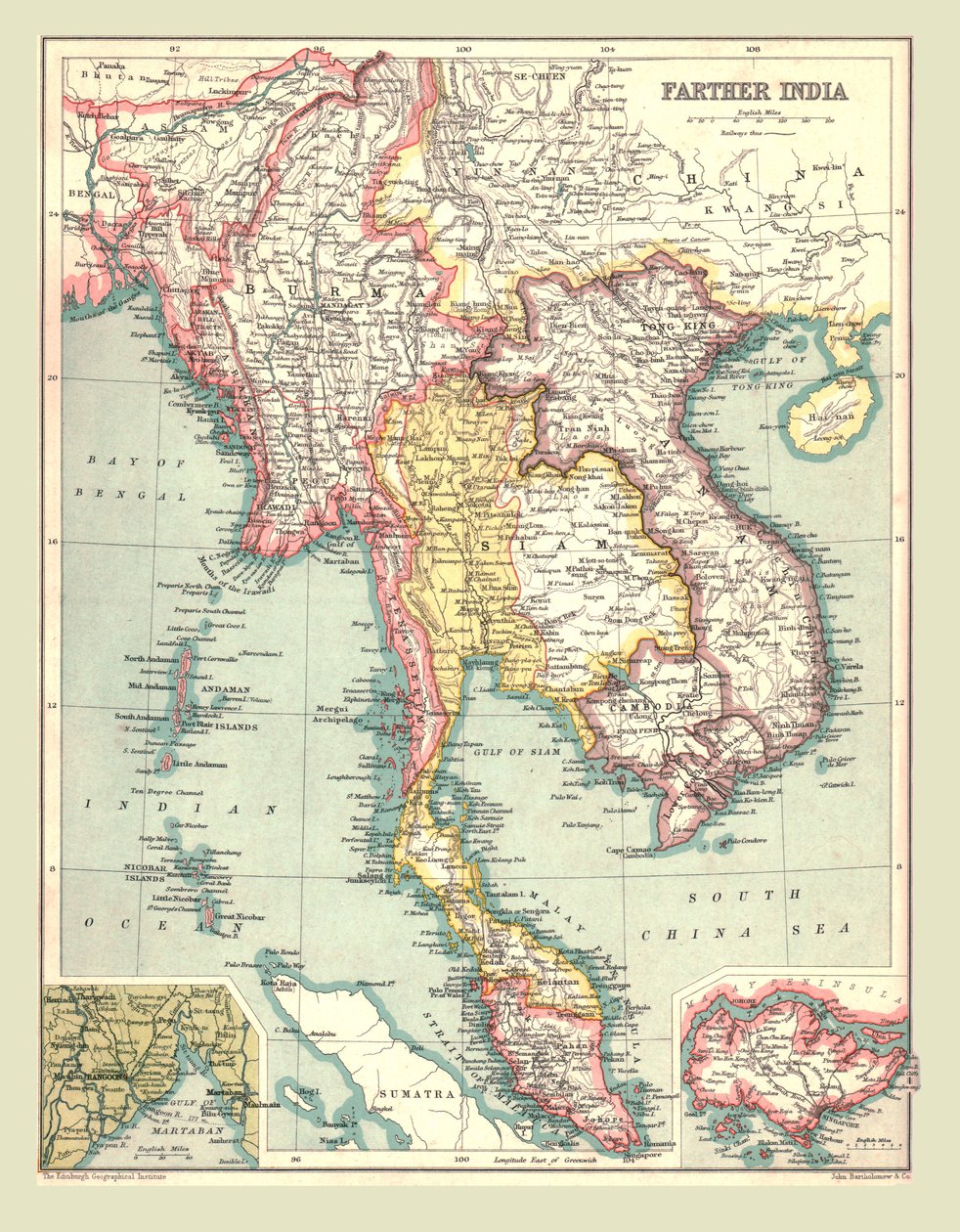 Uzak Hindistan Haritası, 1902. by Unbekannt