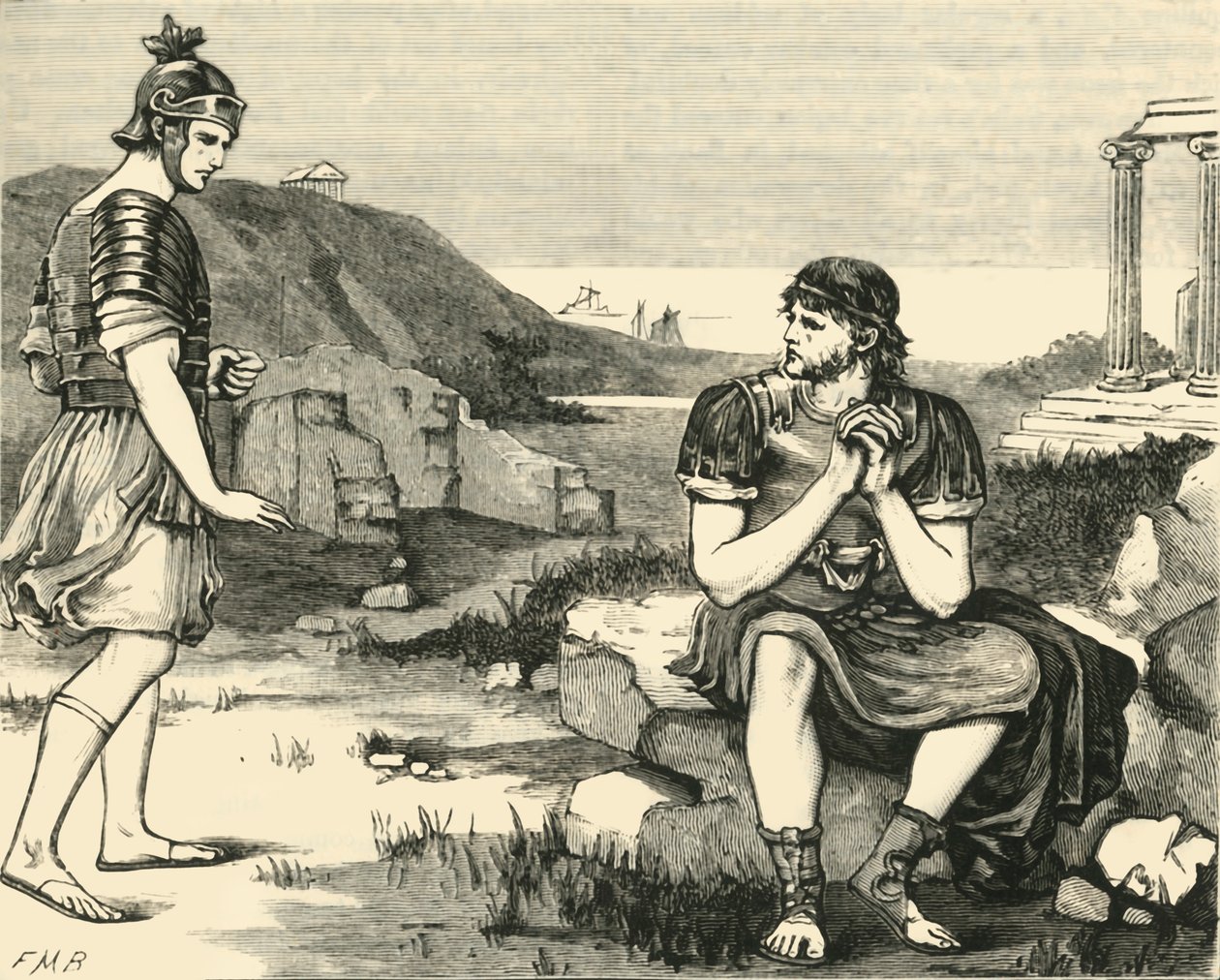 Kartaca Harabeleri Arasında Marius, 1890. by Unbekannt
