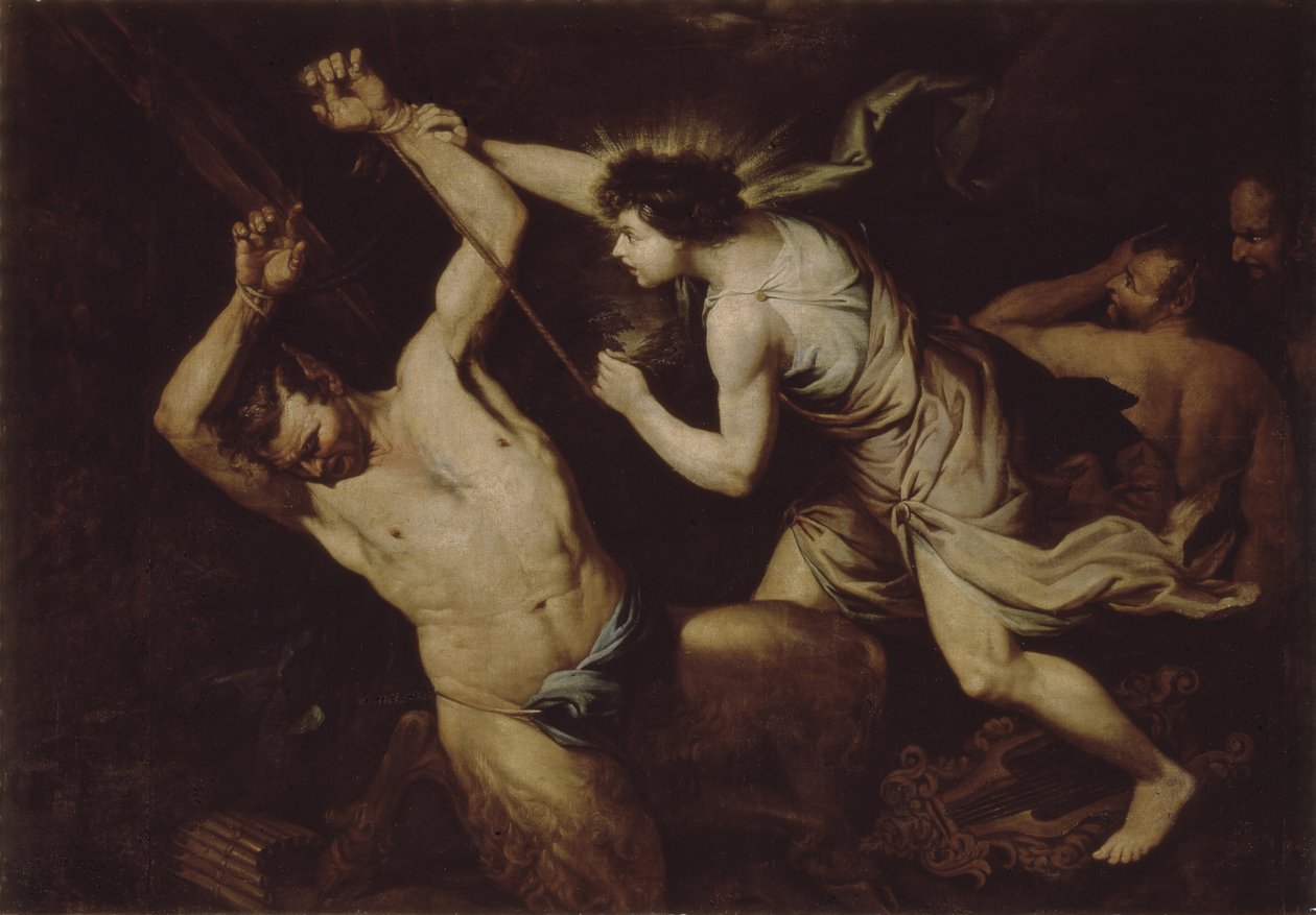 Marsyas ve Apollon by Unbekannt