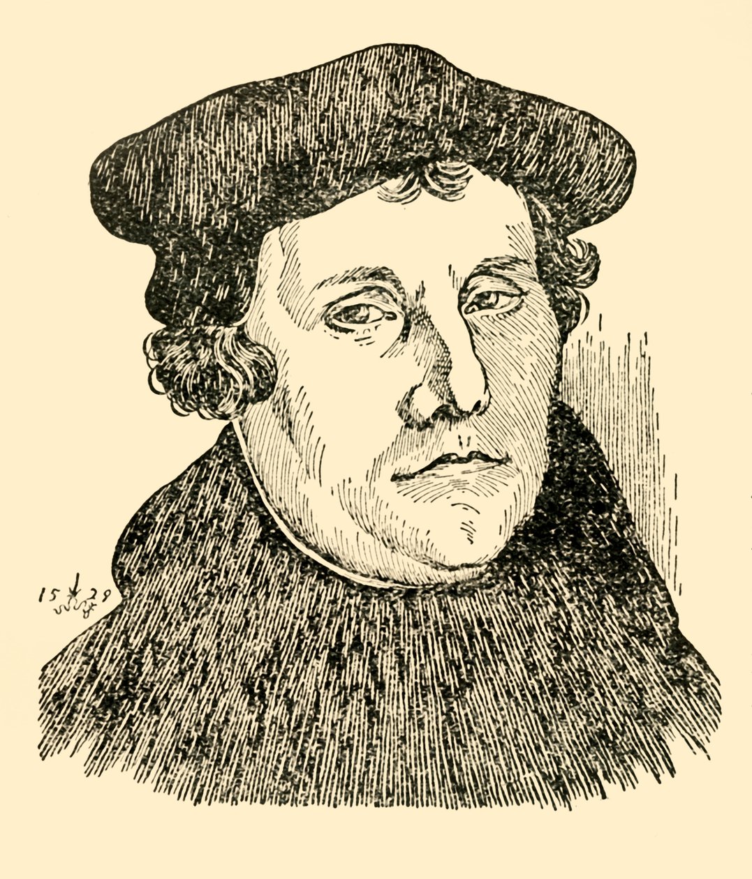 Martin Luther, 1529, c1930. by Unbekannt