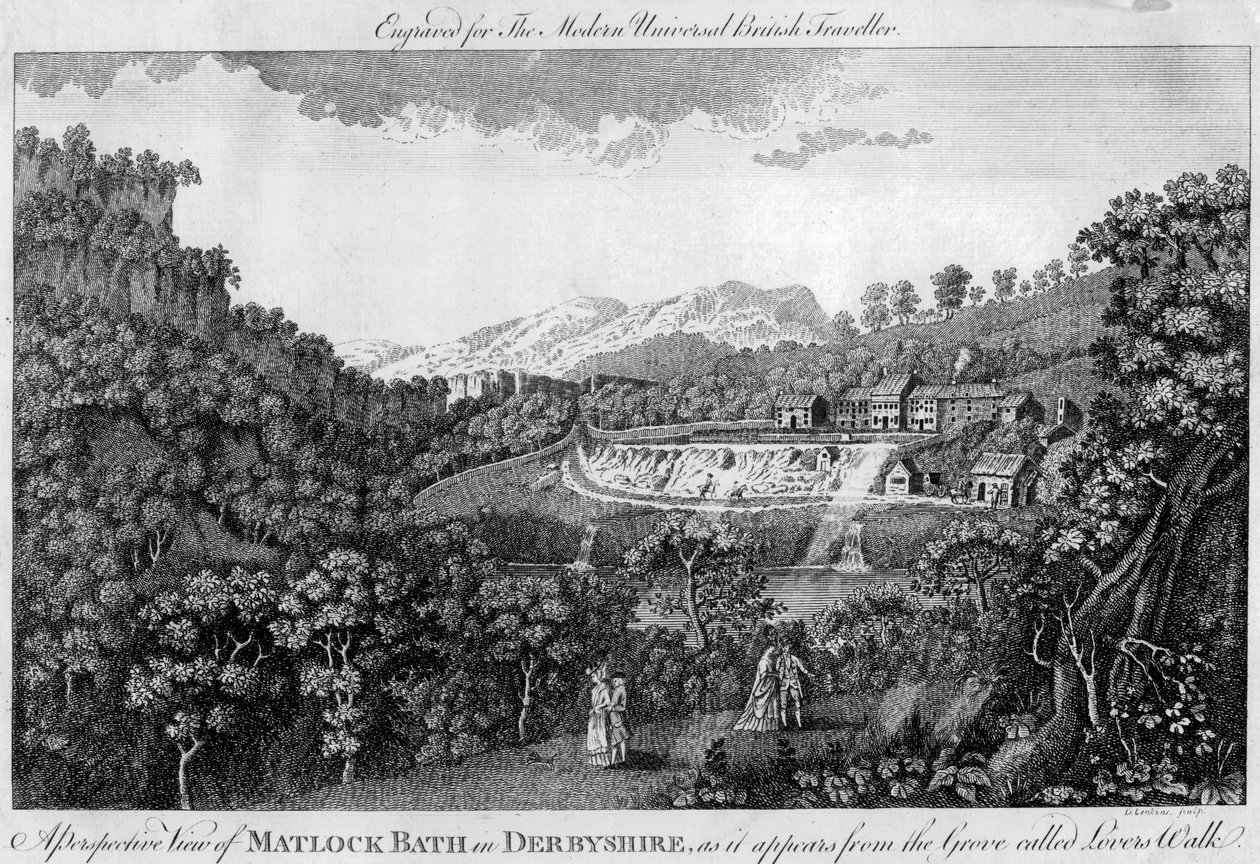 Matlock Spa, Derbyshire, 18. yüzyılın sonlarında by Unbekannt