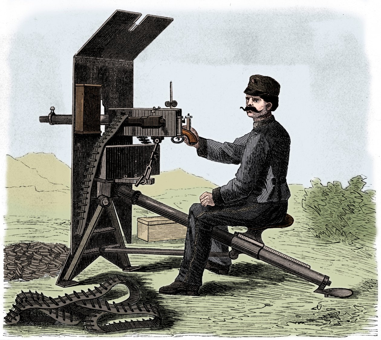 Maxim makineli tüfek, c1895. by Unbekannt