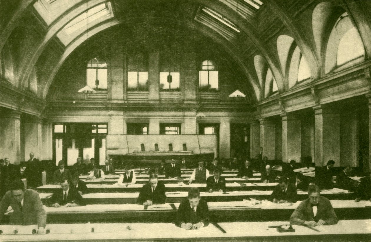Bay Harland & Wolff Çizim Ofisi, Belfast, c1930. by Unbekannt