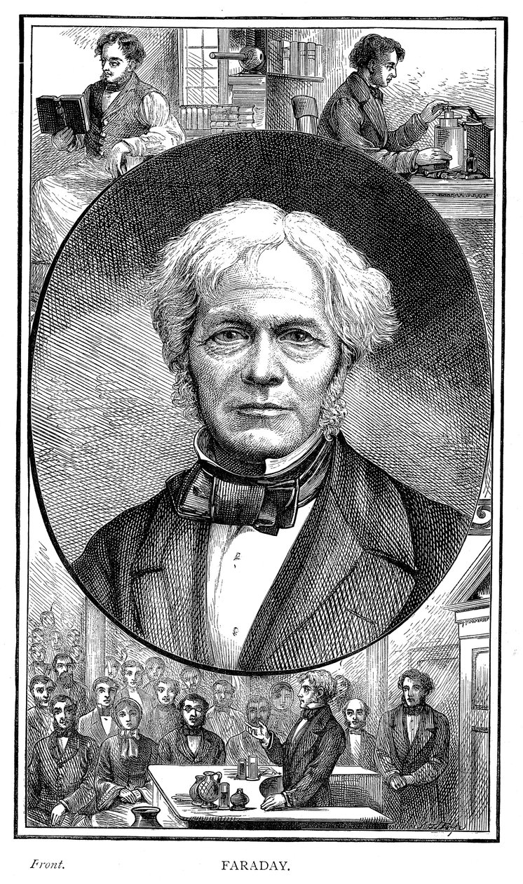 Michael Faraday, İngiliz fizikçi ve kimyager, 1881 by Unbekannt