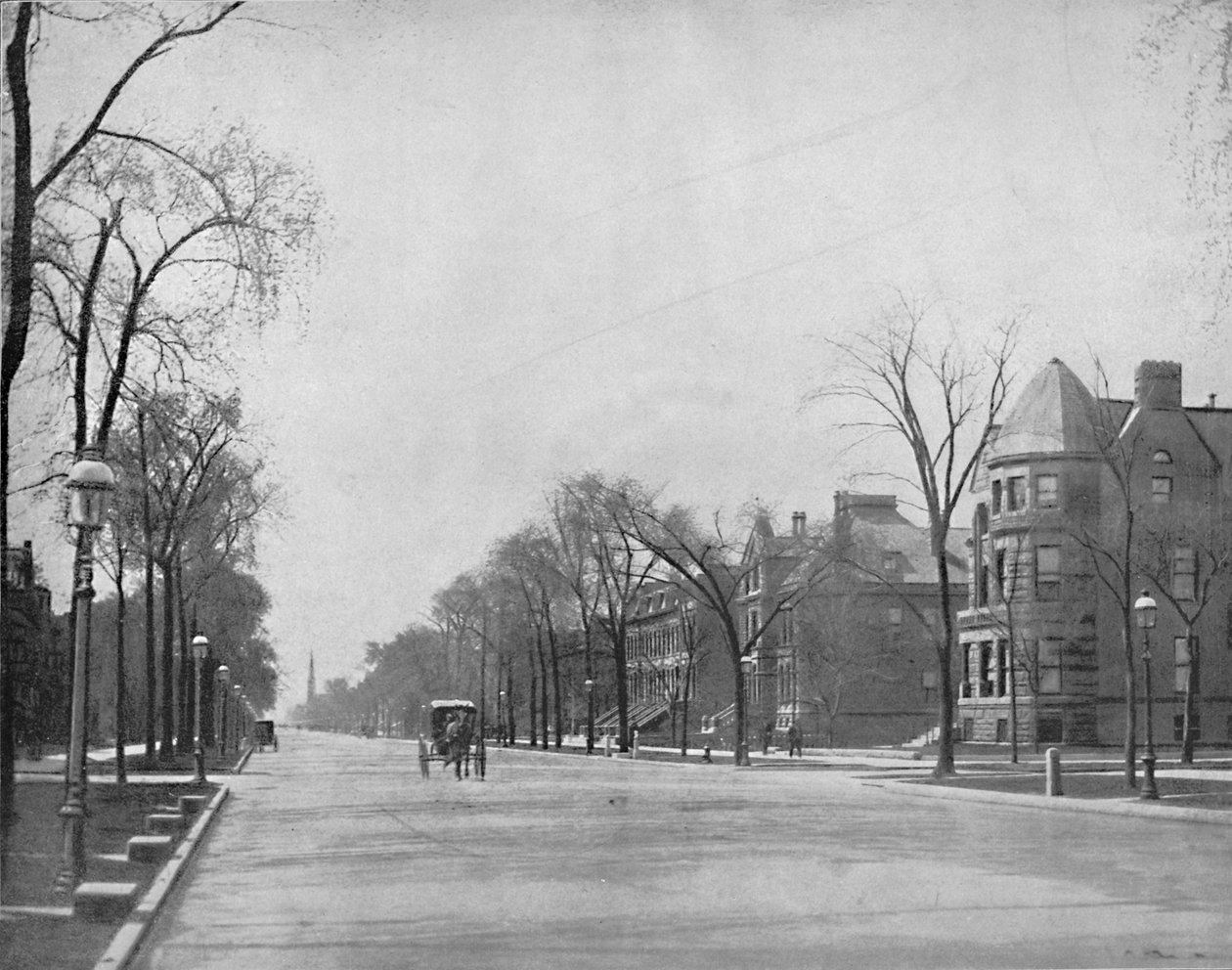 Michigan Bulvarı, Chicago, güneye bakıyor, c1897. by Unbekannt