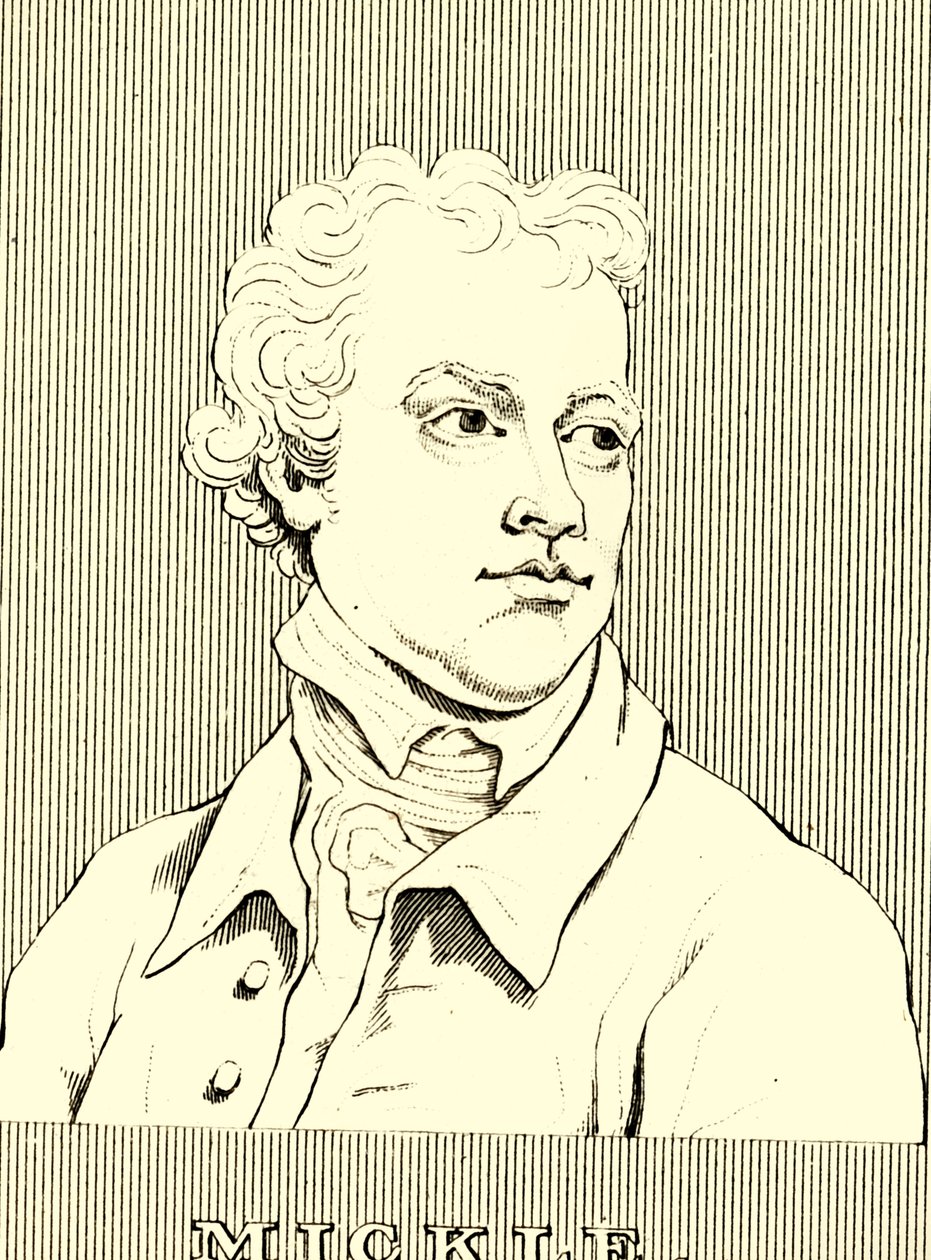 Mickle, 1734-1788, 1830. by Unbekannt