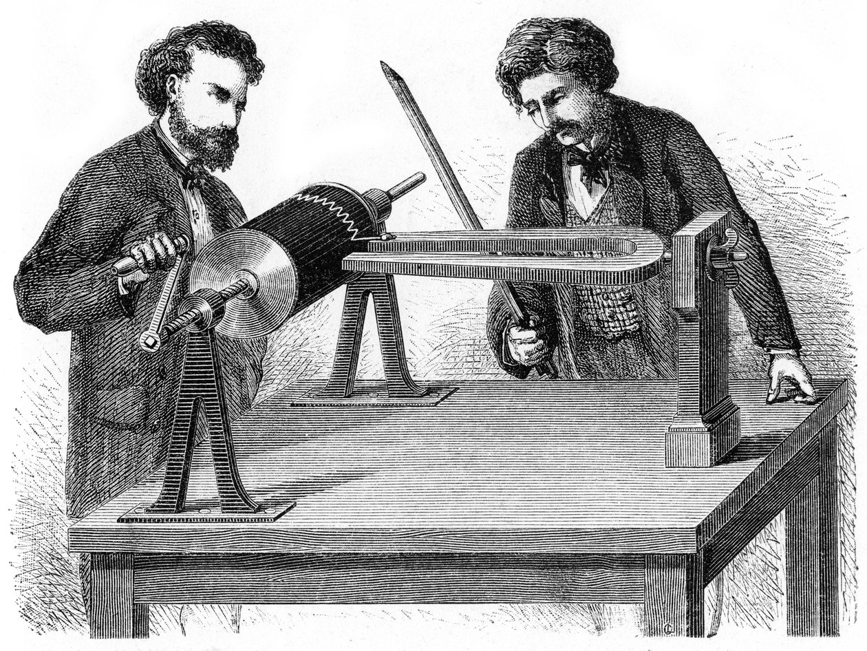 19. yüzyıl ortası Phonautograph, 1872 by Unbekannt