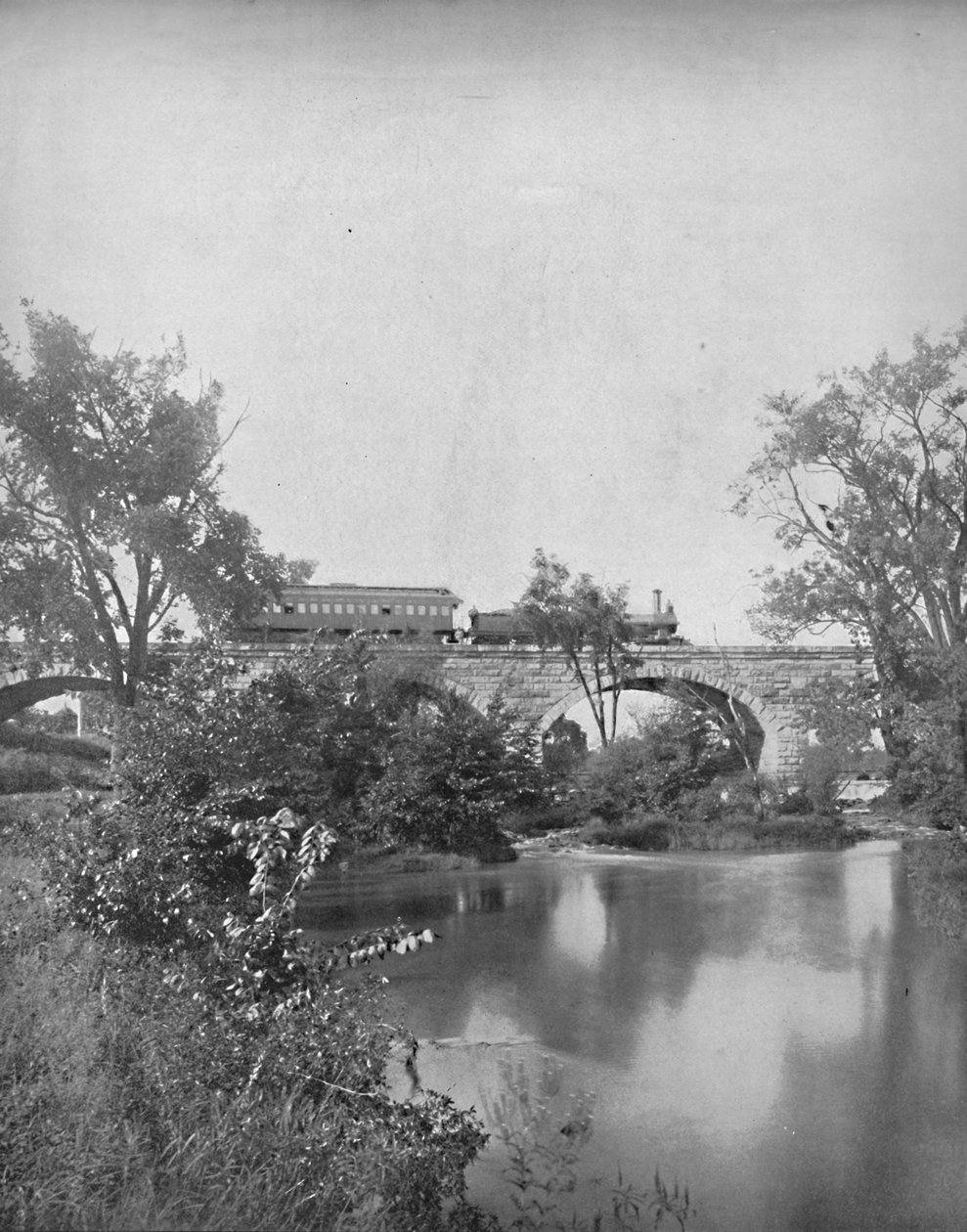 Mill Creek Köprüsü, Pensilvanya Demiryolu, c1897. by Unbekannt