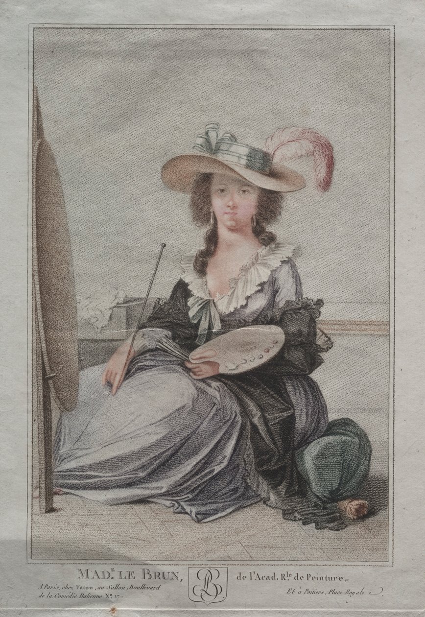 Bayan Vigée Lebrun, c. 1800. by Unbekannt