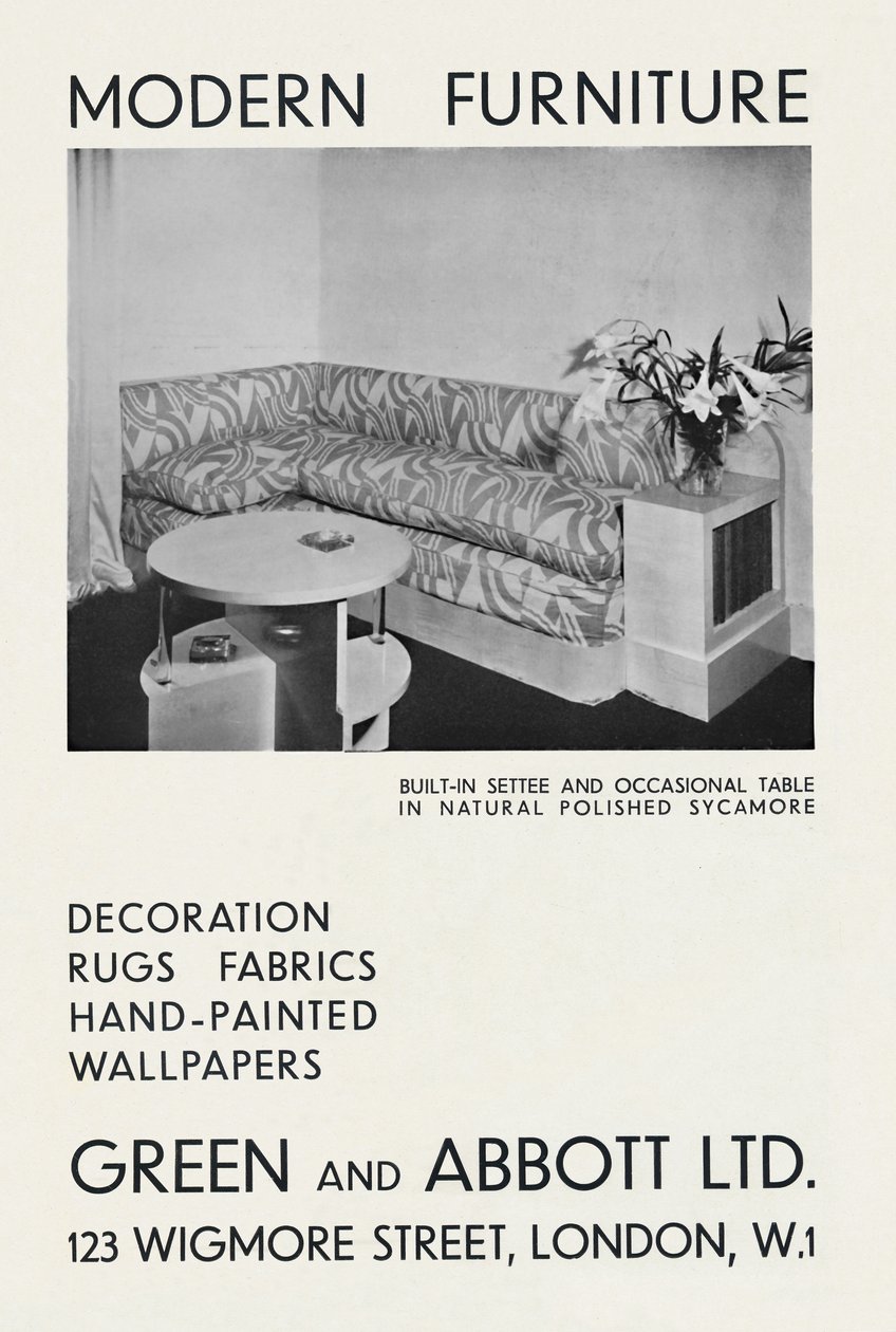 Modern Mobilya - Green and Abbott Ltd., 1933 by Unbekannt