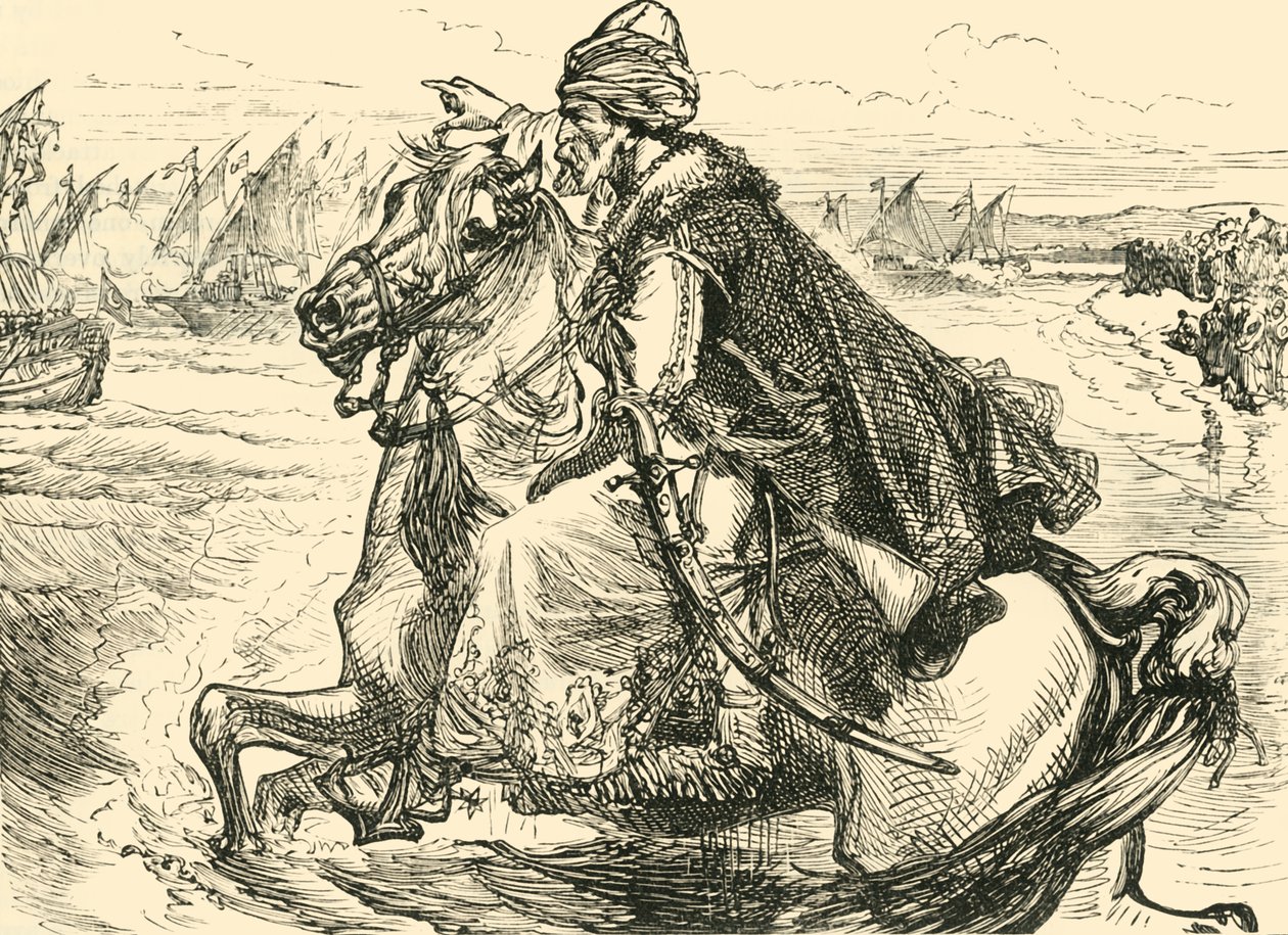 Muhammed II Denizcilerini Cesaretlendiriyor, 1890. by Unbekannt