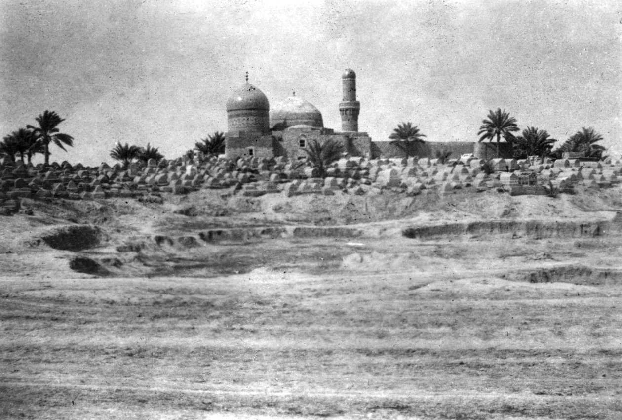 Bağdat yakınlarındaki cami ve mezarlık, 1918 by Unbekannt