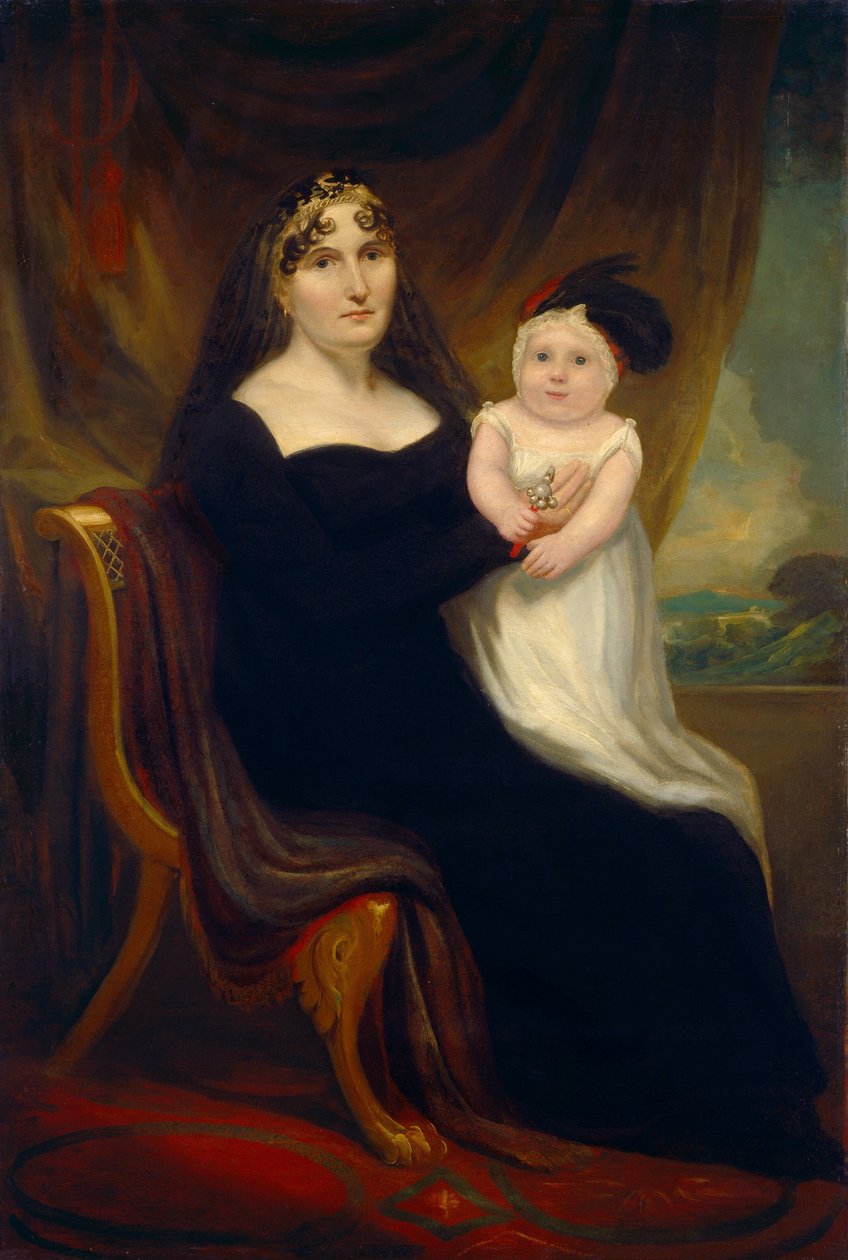 Anne ve Çocuk, c. 1810. by Unbekannt