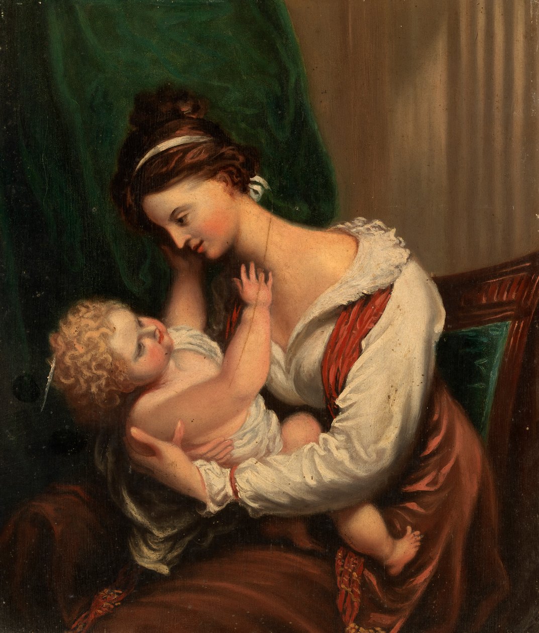 Anne ve Çocuk, 19. yüzyıl ortası. by Unbekannt