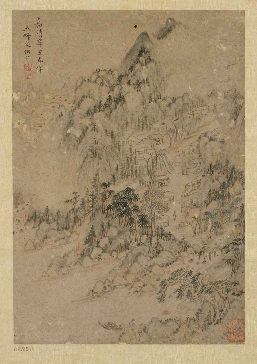 Dağ köyü, Ming hanedanı, 1550-1644. by Unbekannt